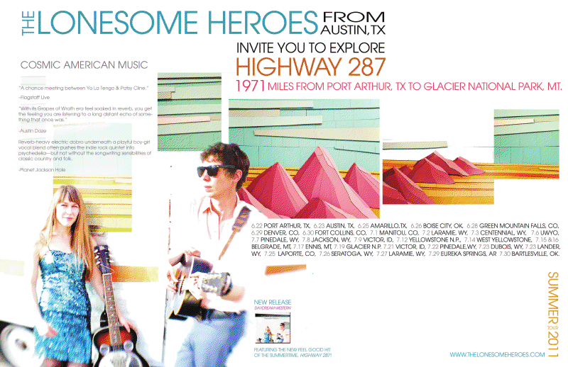 The Lonesome Heroes Highway 287 Tour