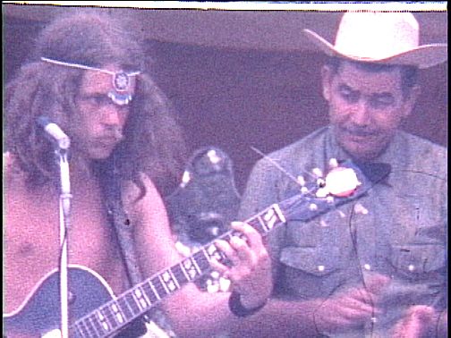 Camp stage performers. - Copyright Charles Burwell