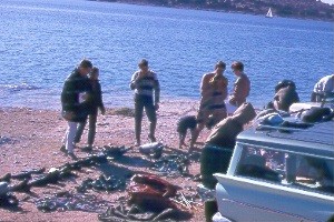 Windy Point Training Dive / Equipment Layout / 12-8-1968