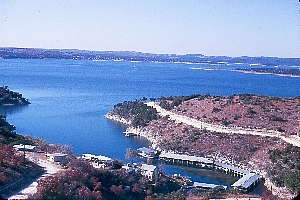 Scenic Lake Travis  12-1968 / Hughes County Park, center