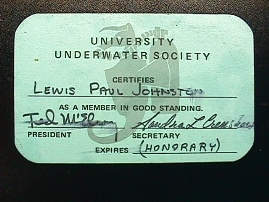 Honorary Membership Card, Issued Spring 1974